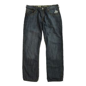 Do Denim Mens Straight Washed Ook Slim Fit Jeans, Blue, NWT